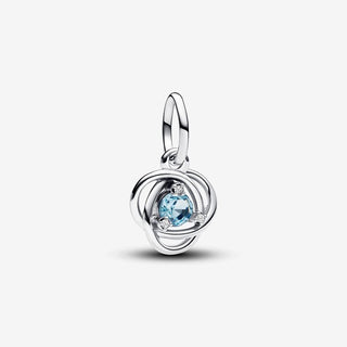 Pandora Charm Pendente Cerchio Eterno Azzurro Marzo