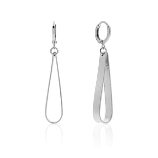 Silver Plated Dangle Earrings Lux