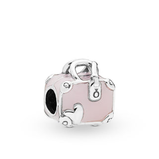 Pandora Charm valigia rosa