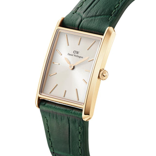 Daniel Wellington Orologio The Bound 32X22 Pelle Croc Verde-