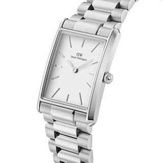 Daniel Wellington Orologio The Bound 32X22 3-Link S Bianco-