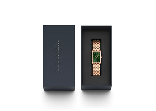 Daniel Wellington Orologio The Bound 32X22 9-Link Rg Verde