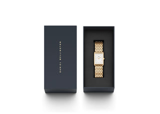 Daniel Wellington Orologio The Bound 32X22 9-Link G Bianco-