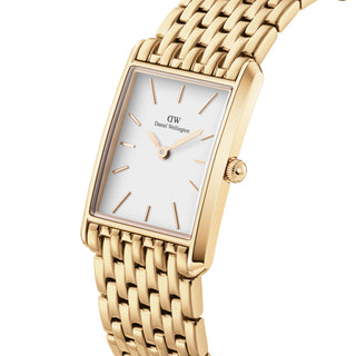 Daniel Wellington Orologio The Bound 32X22 9-Link G Bianco-