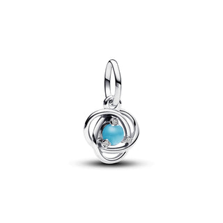 Pandora Charm Pendente Cerchio Eterno Turchese Dicembre-