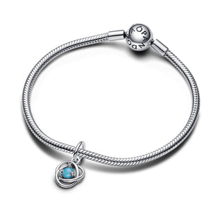 Pandora Charm Pendente Cerchio Eterno Turchese Dicembre-