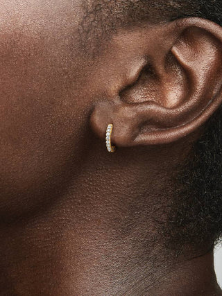 Small Pavè Hoop Earrings