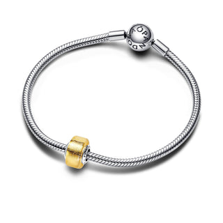 Pandora Charm Mini Vetro di Murano Foglia d'Oro- 793353C00