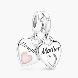 Pandora Charm pendente con doppio cuore