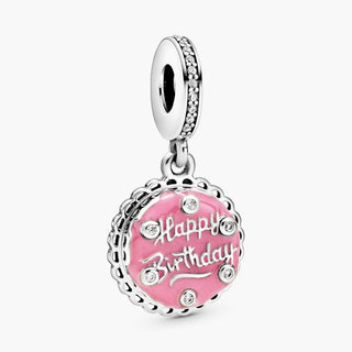 Pandora Charm pendente torta di compleanno rosa