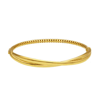 Bracciale Oro 18 Kt Rigido Intrecciato