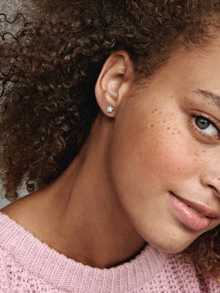 Sparkling Star Stud Earrings