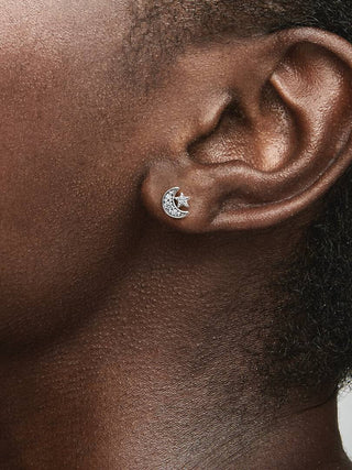 Crescent Moon and Star Earrings