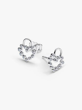 Bright Heart Padlock Earring