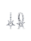Shining Star Openwork Hoop Earrings