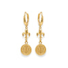 Orecchini Monachella Fiorino Giglio - Oro 18 kt