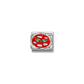 Composable Classic Silver Pizza Charm