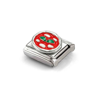 Composable Classic Silver Pizza Charm