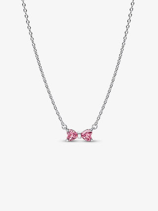 Collana Fiocco Luminoso Rosa
