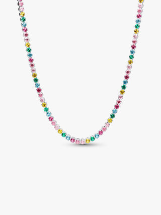 Multicolor Tennis Necklace