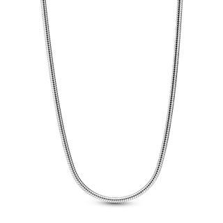 Collana a Catena Snake Sottile in Argento Sterling