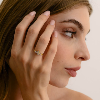 Anello Blush M Argento Dorato