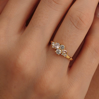 Anello Blush M Argento Dorato