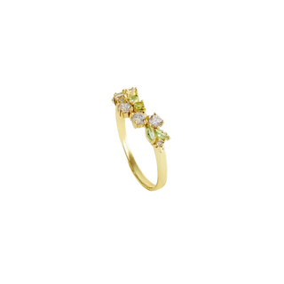 Fleur M Gilded Silver Ring