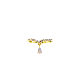 Lilac M Gilded Silver Ring