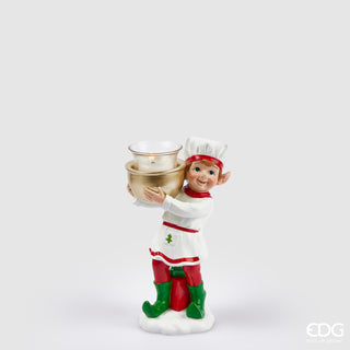 Elf Chef Candle Holder