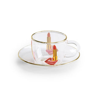 Seletti Tazzina caffè con piattino toiletpaper tongue