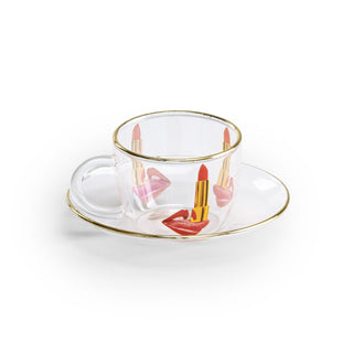 Seletti Tazzina caffè con piattino toiletpaper tongue