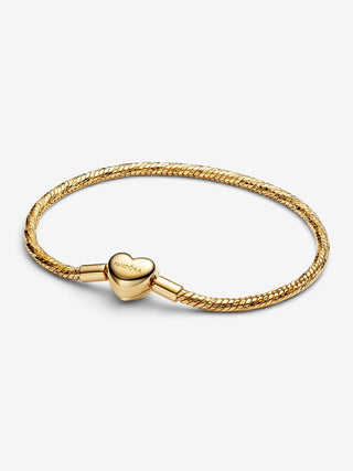 Bracciale Maglia Snake Sfaccettata con Chiusura a Cuore da Incidere