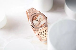 Orologio Ultra Thin Bracelet  - Marble Rose