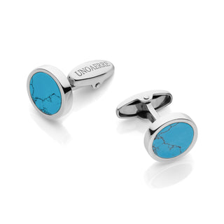 White Onyx Sterling Silver Cufflinks