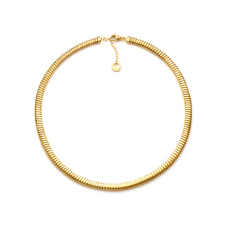 Silver Necklace Made with Tubogas Chain