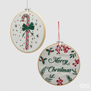 Addobbo Medaglione Ricamo 2 Ass. D.22 C5