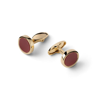 Gilt Sterling Silver Cufflinks with Carnelian