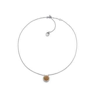 Rice Grain and Pavé Zircon Necklace