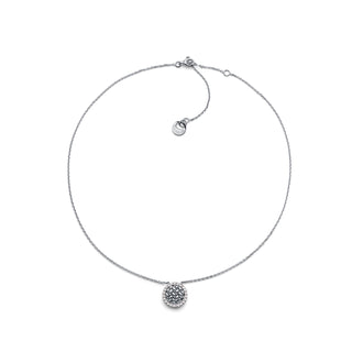 Rice Grain and Pavé Zircon Necklace