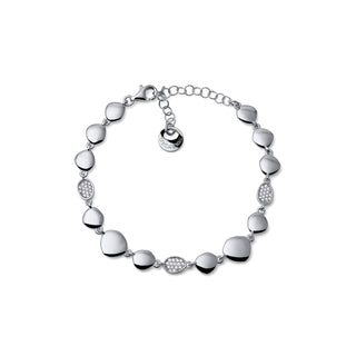 Sparkle Silver and Zircon Bracelet