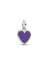Charm Pendente Cuore Viola da Incidere