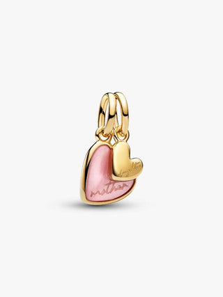 Charm Pendente Pendente Unione di Cuori Mamma e Figlia divisibile