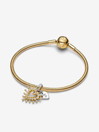 Charm Pendente Doppio Cuore "My Ray of Light"