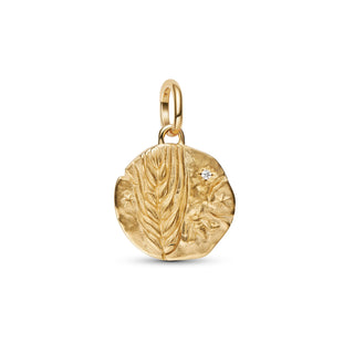 Charm Medallion Spiga di Grano "Virtus Vera Prosperitas"