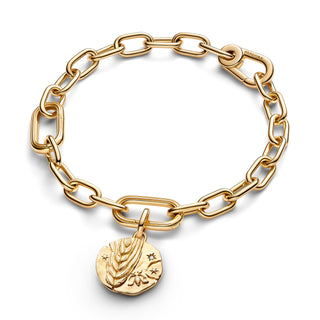 Charm Medallion Spiga di Grano "Virtus Vera Prosperitas"
