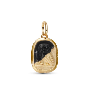 Charm Medallion Gufo "Lux Et Sapientia"