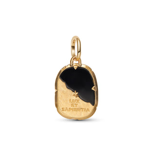 Charm Medallion Gufo "Lux Et Sapientia"
