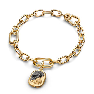Charm Medallion Gufo "Lux Et Sapientia"