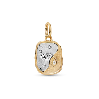 Charm Medallion Occhio "Nosce Te Ipsum"